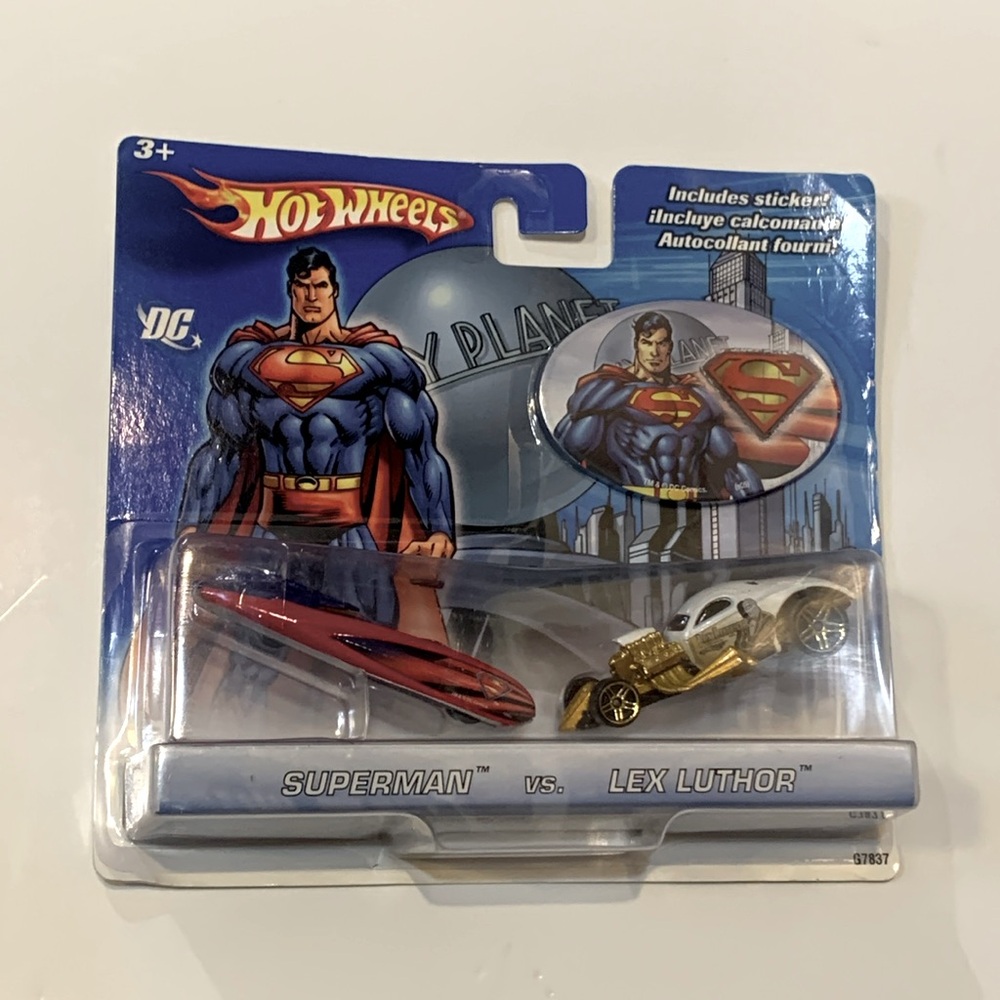 Superman vs. lex Luther hot wheels duo pack new 2006